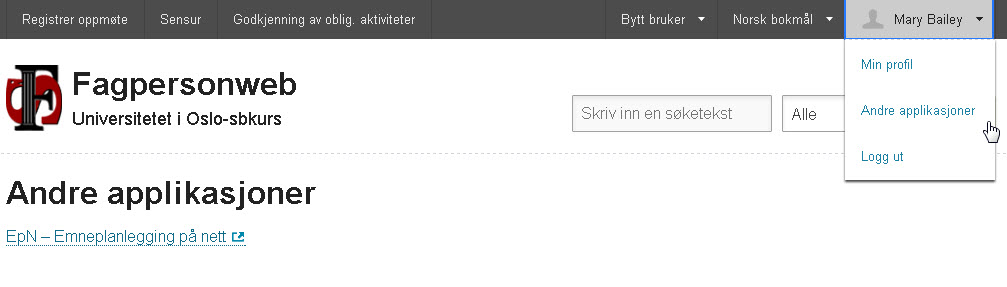 Andre applikasjoner