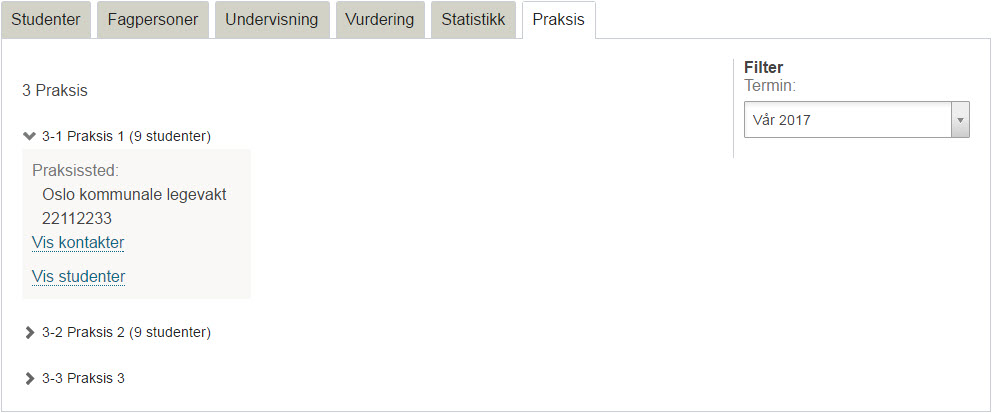 Fanen praksis