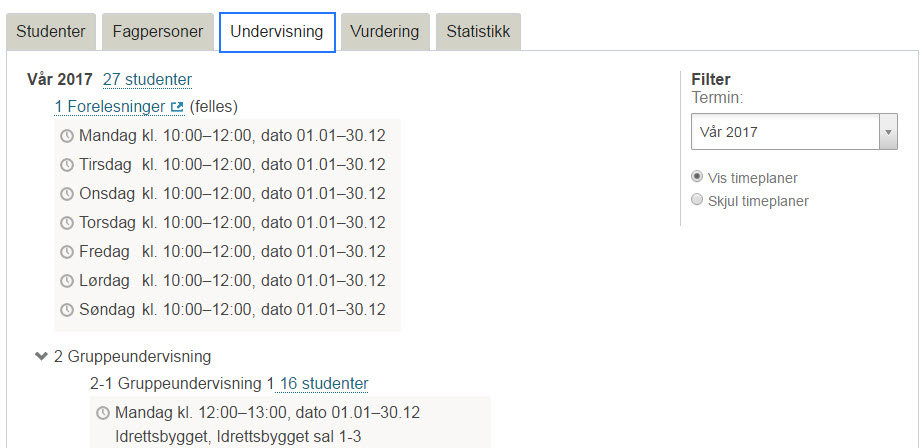 Fanen undervisning