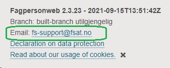 E-postadresse i footer