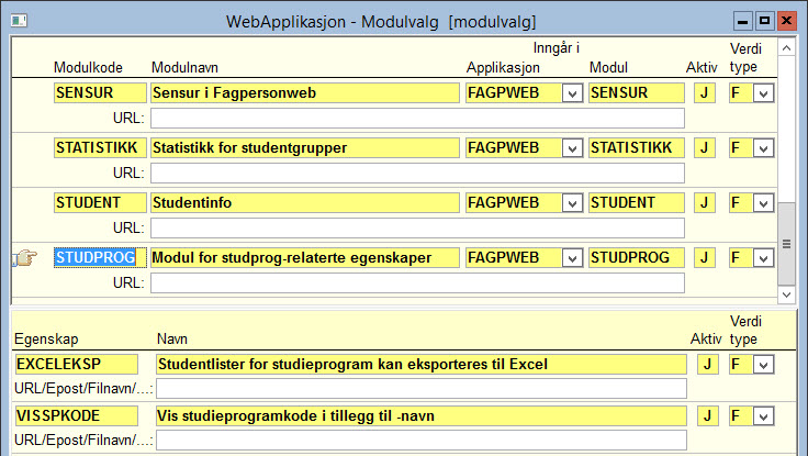 Modulvalg STUDPROG
