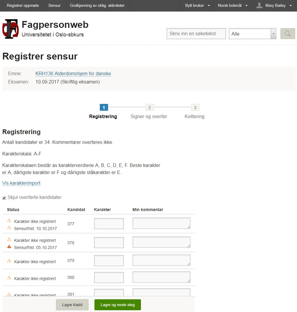 Sensurregistrering