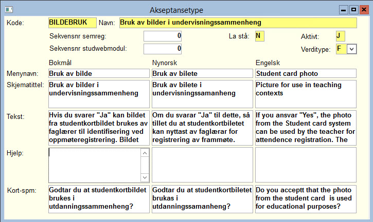 Akseptansetype BILDEBRUK