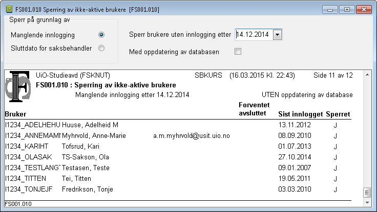 FS001.010 Sperring av ikke-aktib bruker