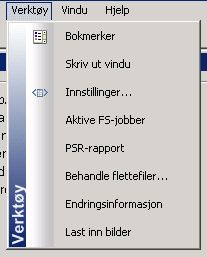 Verktøymeny