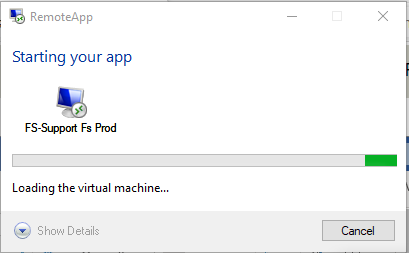 Starting RemoteApp