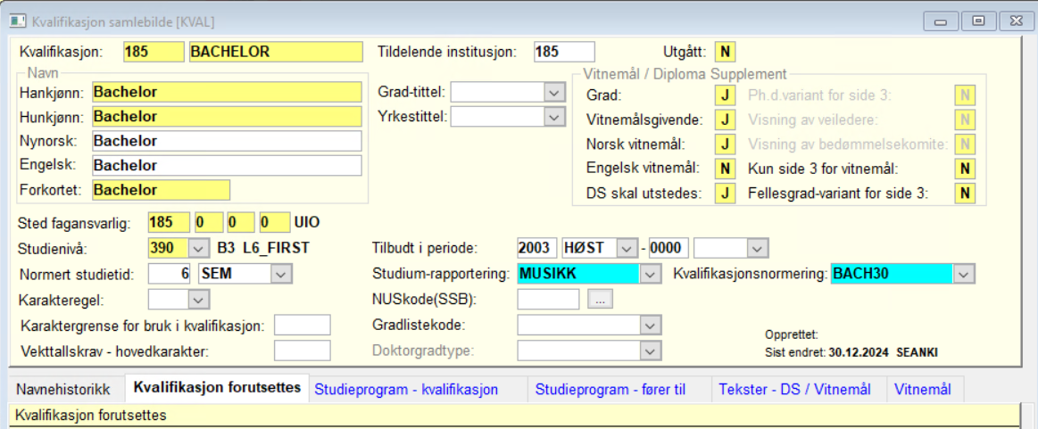 Kvalifikasjon samlebilde - gammel modul