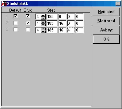 Stedutplukk