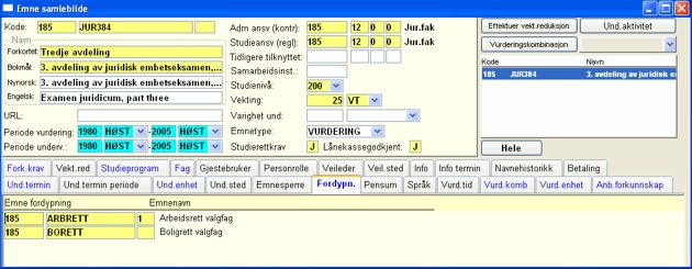 Emne samlebilde - Fordypn.