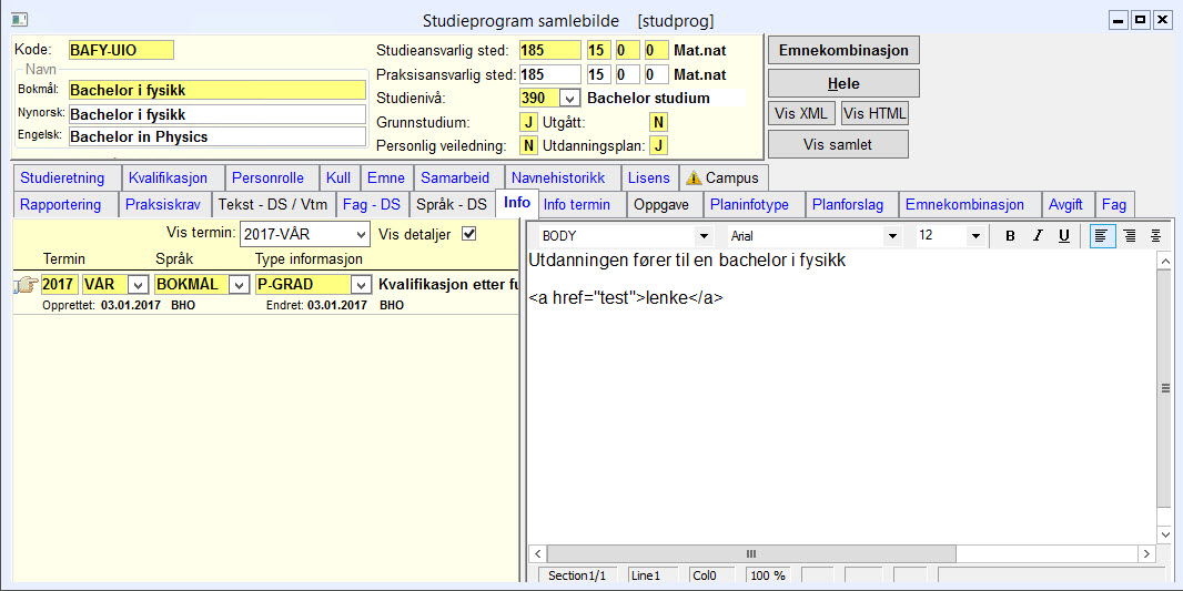 Underbilde Info