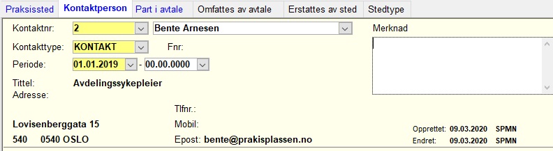Kontaktperson