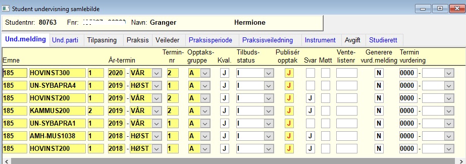 Student undervisning samlebilde - und.melding