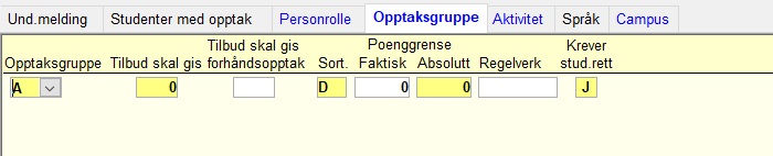 Opptaksgruppe
