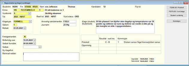 Begrunnelse og klage - klage på formell feil